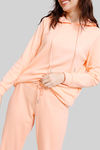 Zivame Waffle Knit Cotton Loungewear Set - Peach Parfait — thumbnail 5
